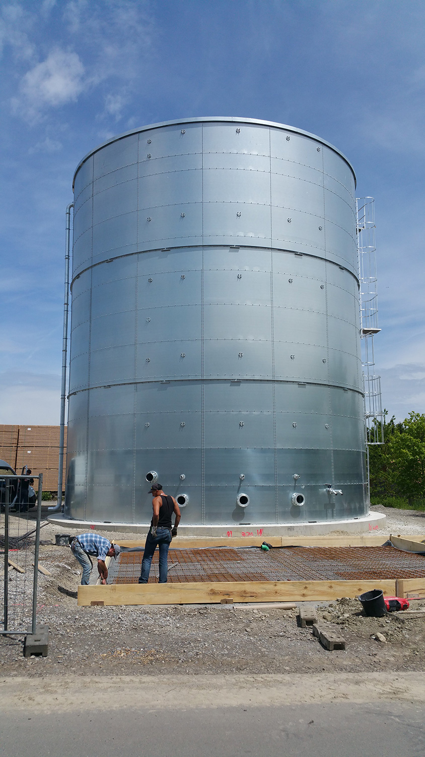 Fire water tank - Bolted steel tanks - Blue Tank